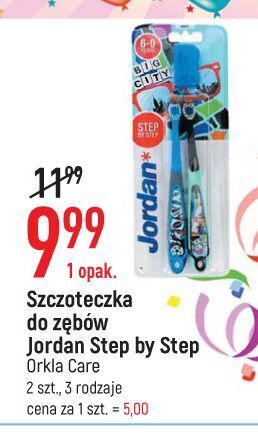 E.Leclerc Szczoteczka do zębów 6-9 lat jordan step by oferta