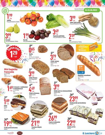 E.Leclerc Croissant z nadzieniem truskawkowym la lorraine oferta