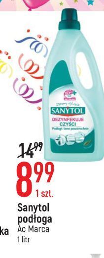 E.Leclerc Płyn dezynfekujący i czyszczący podłodi inne powierzchnie eukaliptus sanytol oferta