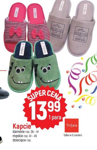 E.Leclerc Kapcie męskie tissaia oferta