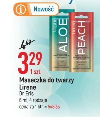 E.Leclerc Maseczka do twarzy energising peach lirene maseczki do twarzy oferta