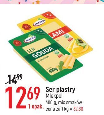 E.Leclerc Ser gouda - plastry mlekpol oferta