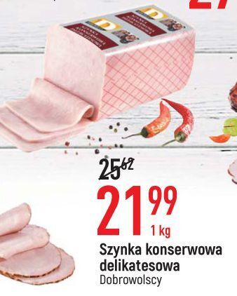 E.Leclerc Szynka konserwowa delikatesowa dobrowolscy oferta