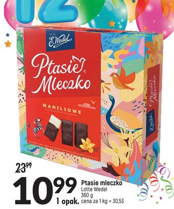 E.Leclerc Ptasie mleczko waniliowe e. wedel mleczko oferta