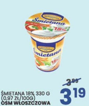 Wafelek osm włoszczowa śmietana 18% 330g oferta