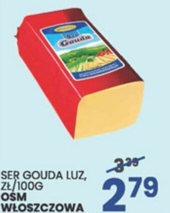 Wafelek osm włoszczowa ser gouda, luz 100g oferta