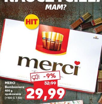 Kaufland Bombonierka czerwona storck merci oferta