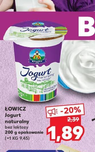 Kaufland Jogurt naturalny bez laktozy łowicz 1906 oferta
