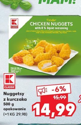 Kaufland Nuggetsy z kurczaka k-classic oferta