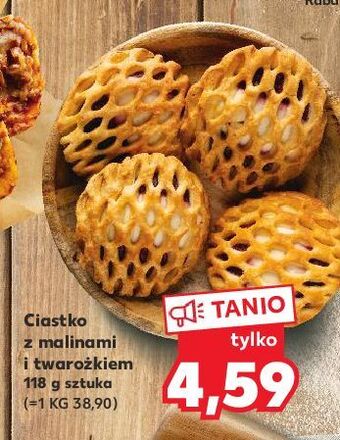 Kaufland Ciastko z malinami i twarożkiem oferta