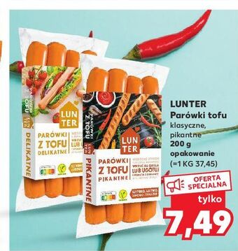 Kaufland Parówki tofu pikantne lunter oferta