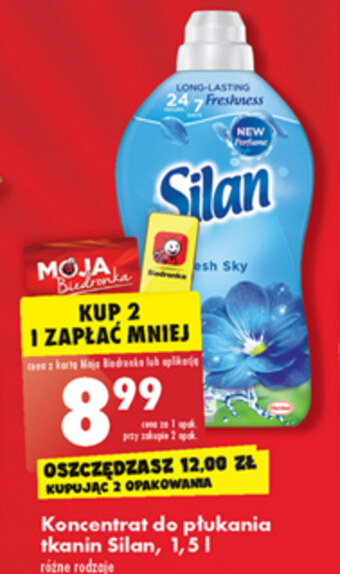 Biedronka Płyn do płukania silan oferta