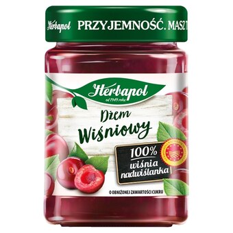 Społem Herbapol dżem wiśniowy o obniżonej zawartości cukru 280 g oferta