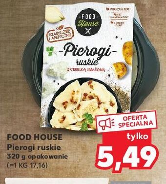 Kaufland Pierogi ruskie z cebulką smażoną food house oferta