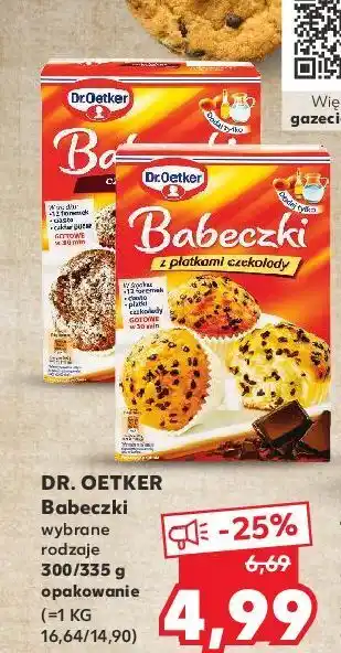 Kaufland Babeczki z płatkami czekolady dr. oetker oferta