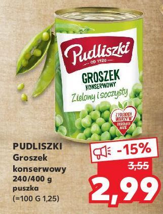 Kaufland Groszek konserwowy pudliszki oferta