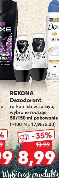 Kaufland Antyperspirant black + white rexona invisible oferta
