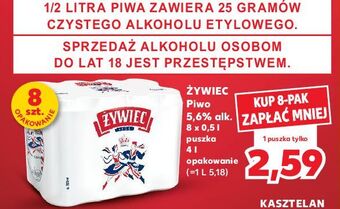 Kaufland Piwo żywiec jasne pełne oferta