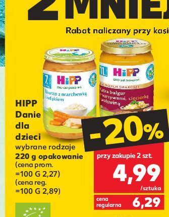 Kaufland Risotto z marchewką i indykiem hipp bio oferta