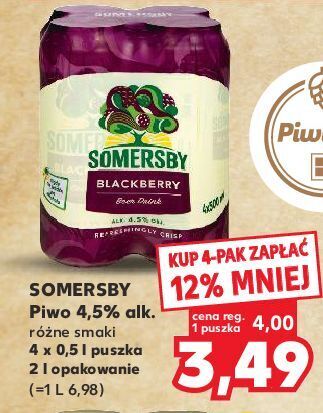 Kaufland Piwo somersby blackberry oferta