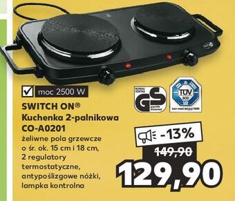Kaufland Kuchenka gazowa 2 - palnikowa co a0201 switch on oferta