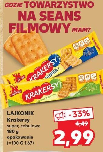 Kaufland Krakersy super lajkonik oferta