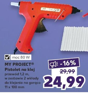 Kaufland Pistolet do kleju 20 v myproject oferta