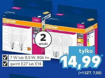 Kaufland Żarówka led 8.5 w e 27 osram oferta