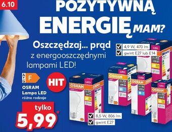 Kaufland Żarówka led 4.9w e14 mat osram oferta