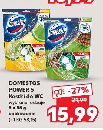 Kaufland Kostka do wc lime domestos power5 oferta