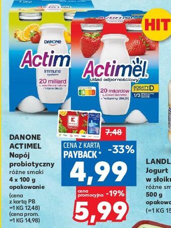 Kaufland Jogurt wieloowocowy danone actimel oferta