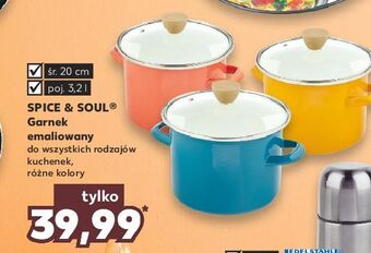 Kaufland Garnek emaliowany 20 cm spice&soul oferta