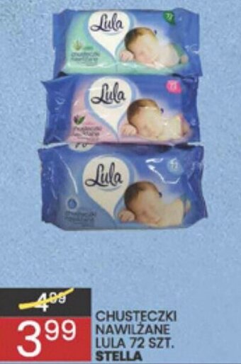 Wafelek stella chusteczki nawilżane lula 72szt. oferta