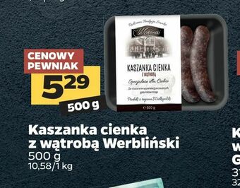 Netto Kaszanka cienka z wątrobą Werbliński oferta