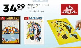 Biedronka RED castle zestaw do malowania piaskiem oferta