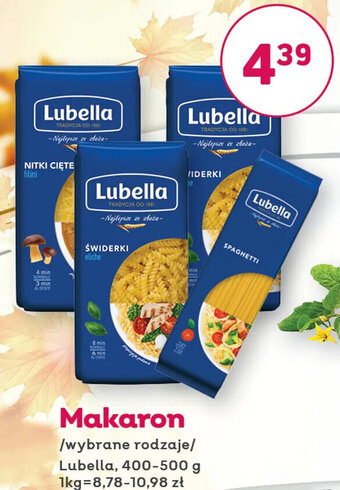 Społem Lubella makaron 400-500 g oferta