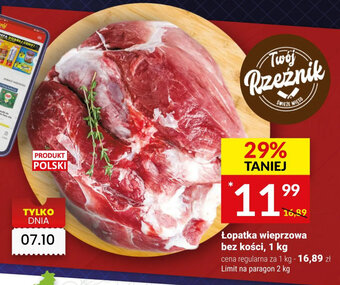 Twój Market Łopatka wieprzowa bez kości 1 kg oferta