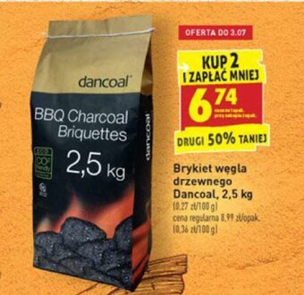 Biedronka Brykiet węgla drzewnego 2,5kg oferta