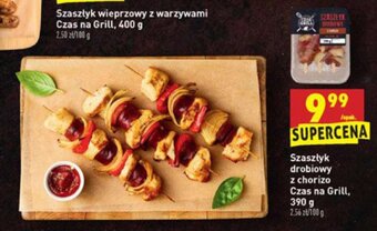 Biedronka Szaszłyk drobiowy z chorizo 390g oferta