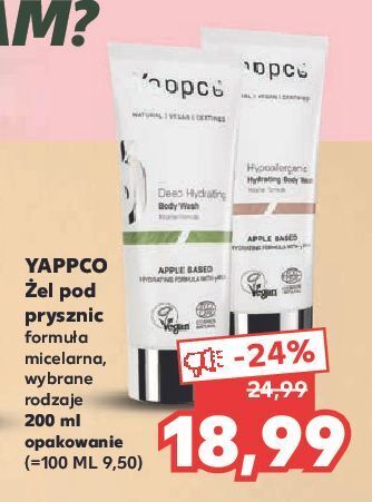 Kaufland Żel pod prysznic nawilżający yappco oferta