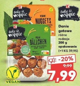 Kaufland Klopsiki wegańskie k-take it veggie oferta