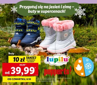 Lidl Buty dziecięce lupilu oferta