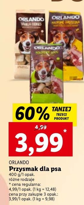 Lidl Ciasteczka dla psów orlando oferta
