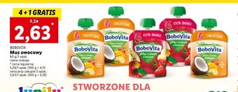 Lidl Mus banan z mango i kokosem bobovita oferta