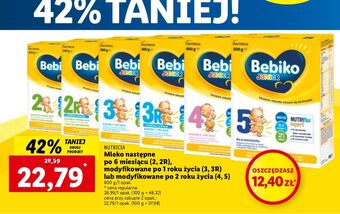 Lidl Mleko 4 bebiko junior oferta