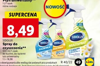 Lidl Spray do kuchni sidolux oferta