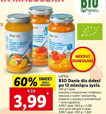 Lidl Warzywa z ryżem i delikatną wołowiną lupilu oferta