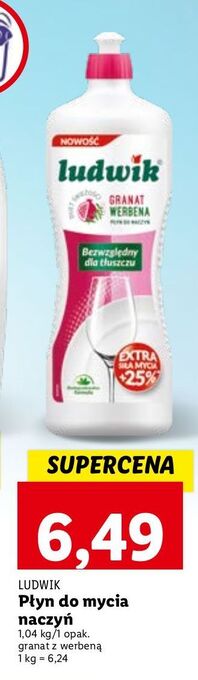 Lidl Płyn do mycia naczyń granat werbena ludwik oferta