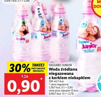 Lidl Woda niegazowana saguaro junior oferta