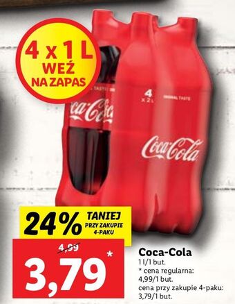 Lidl Napój coca-cola oferta